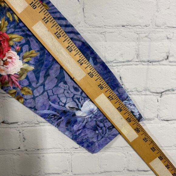 Reba Blouse Women Large Floral Bird Tropical Prairie Stretch All Over Printed - Picture 6 of 14